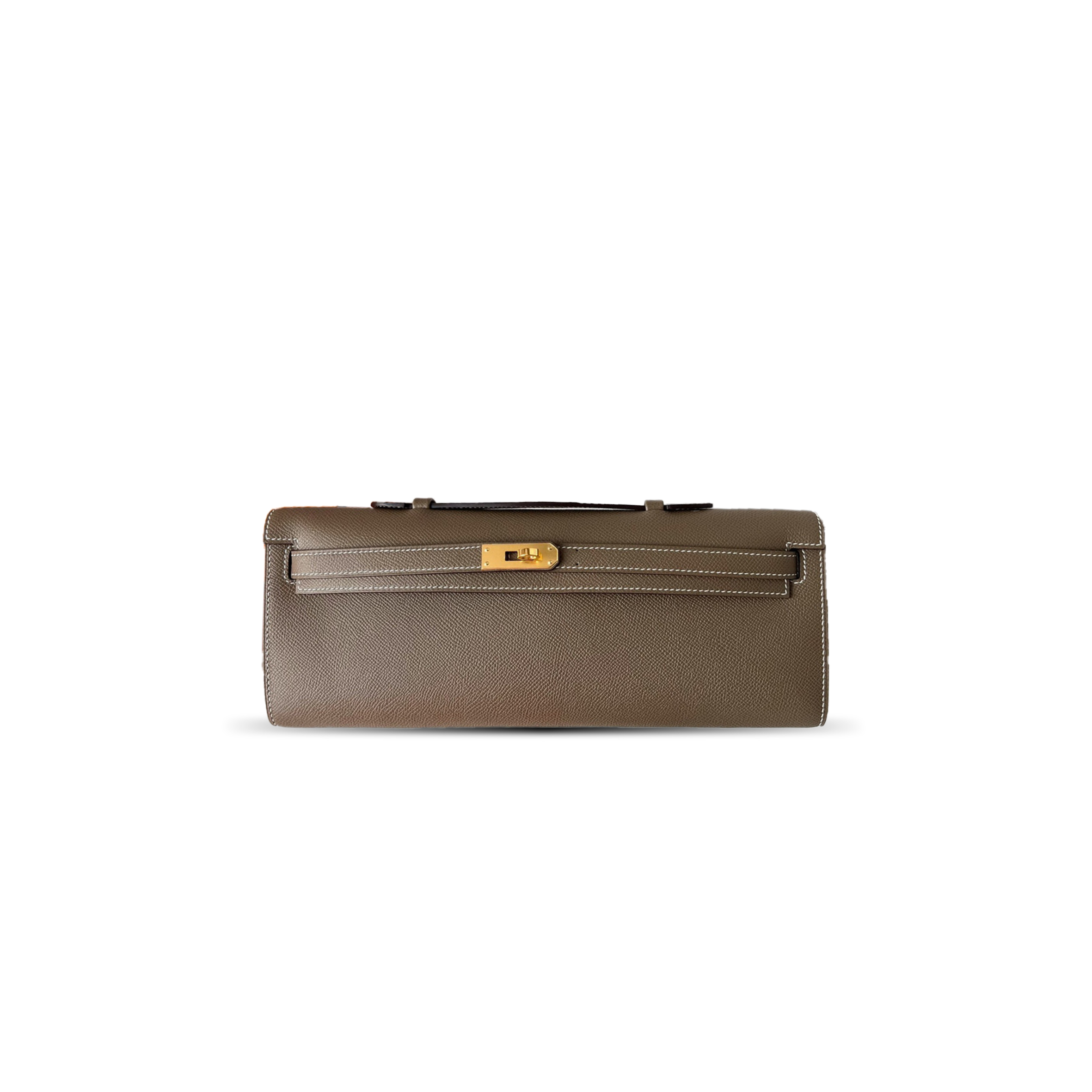 HERMES ANEMONE EPSOM KELLY CUT PALLADIUM HARDWARE 436570 (31*13*2.5cm)